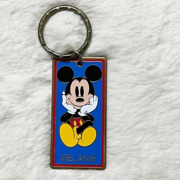 🔮 5/$25 Disney Parks Disney World‎ Custom MELANIE Mickey Mouse Keychain - Picture 1 of 4